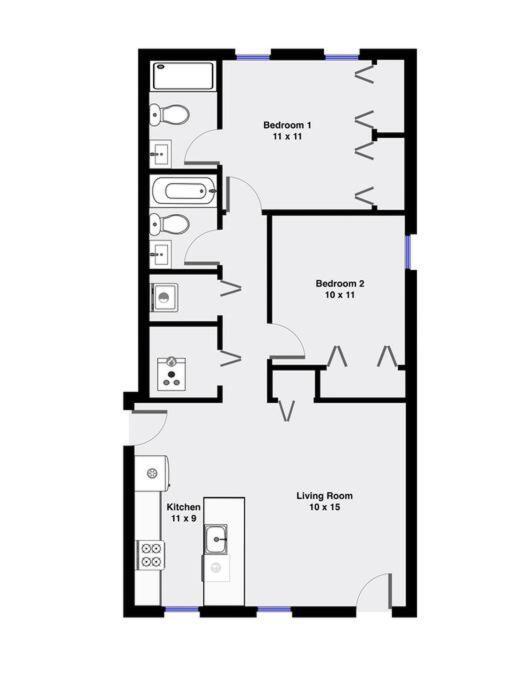 Suite 2 On Southport 4 Queen Beds Chicago Exterior foto